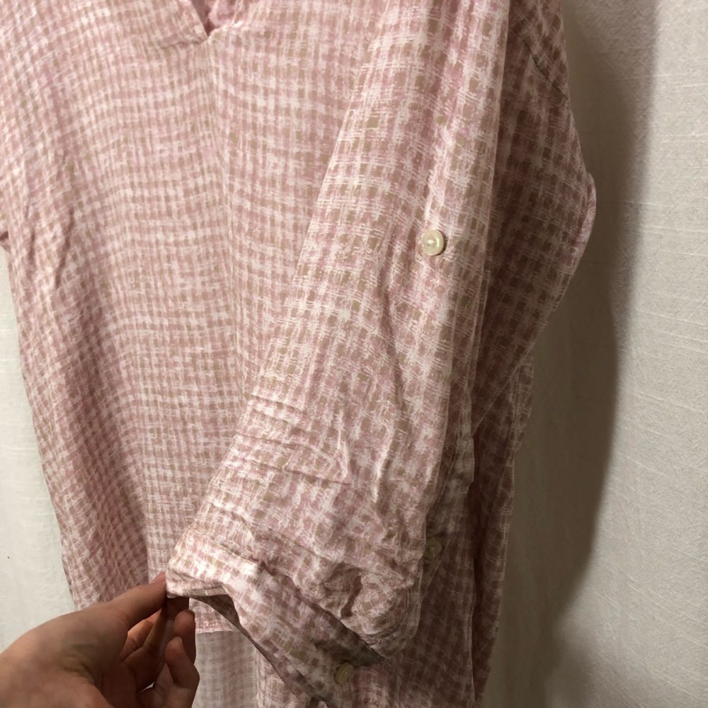 NINE WEST JEANS  blush pink blouse - Picture 6 of 8